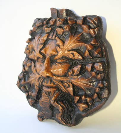 Reproduction Medieval Carving - Pagan Green Man II