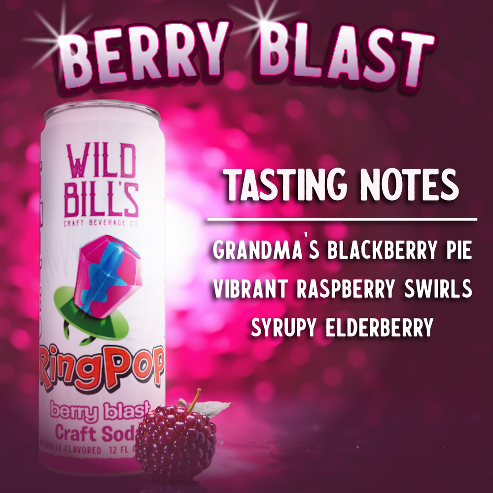Cane Sugar Craft Soda - Berry Blast Ring Pop