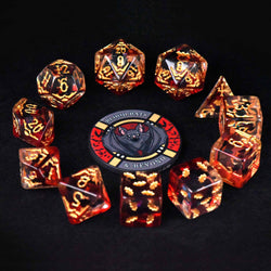 King of Crits Dice Set - Blood Bats & Beyond (11-Piece)