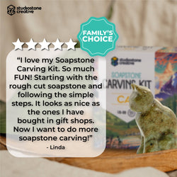 Soapstone Carving Kit - Cat