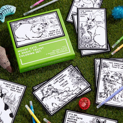 Magic Velvet Coloring Set - Moody Cats
