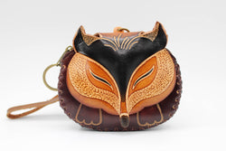 Leather Wristlet - Fox