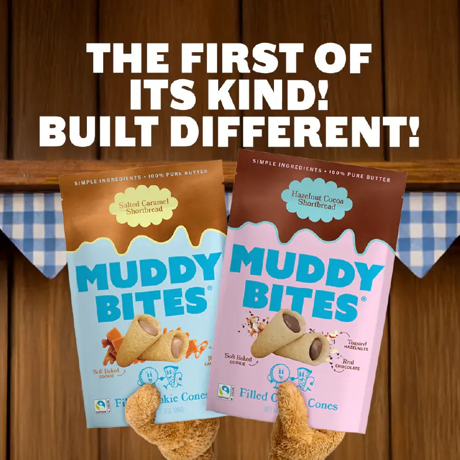 Muddy Bites - Hazelnut Cocoa Cookie Cone Snacks