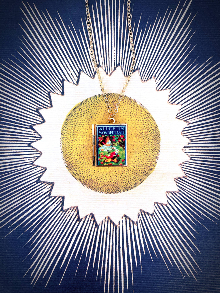 Book Locket - Alice In Wonderland