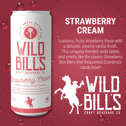 Cane Sugar Craft Soda - Strawberry Cream