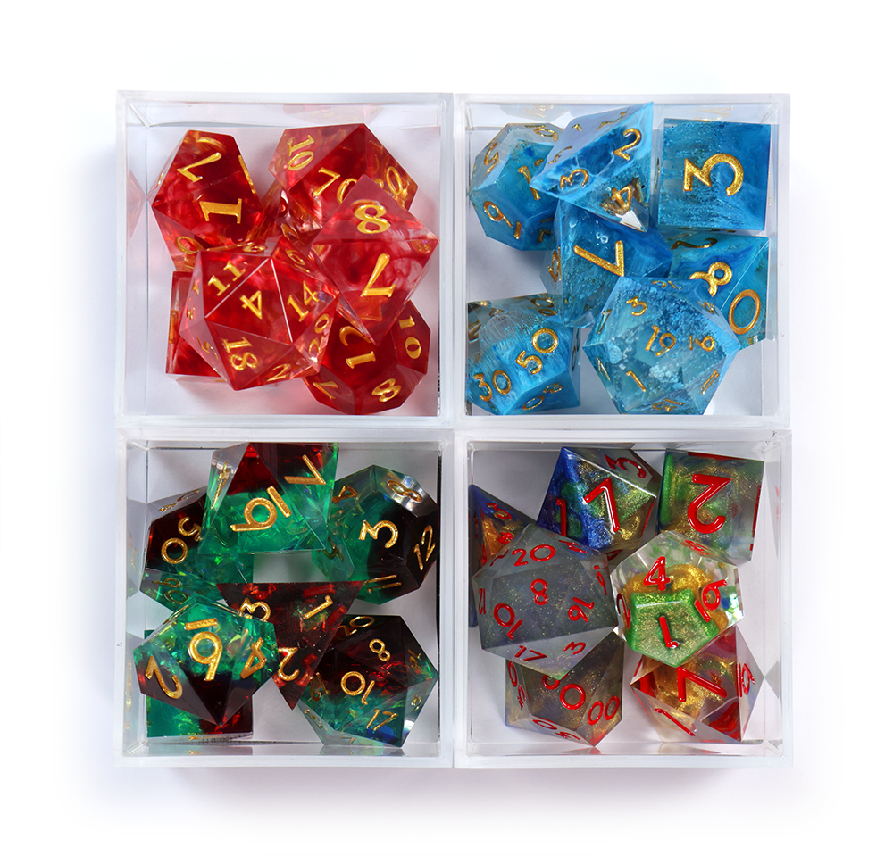 Mystery Dice - Sharp Edge Resin