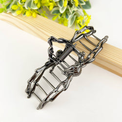 Metal Hair Clip - Black Spider