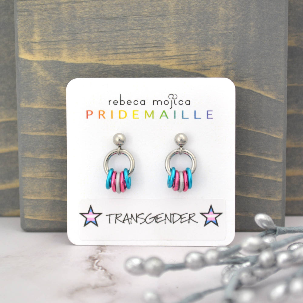 Pridemaille Tiny Hoop Earring - Transgender