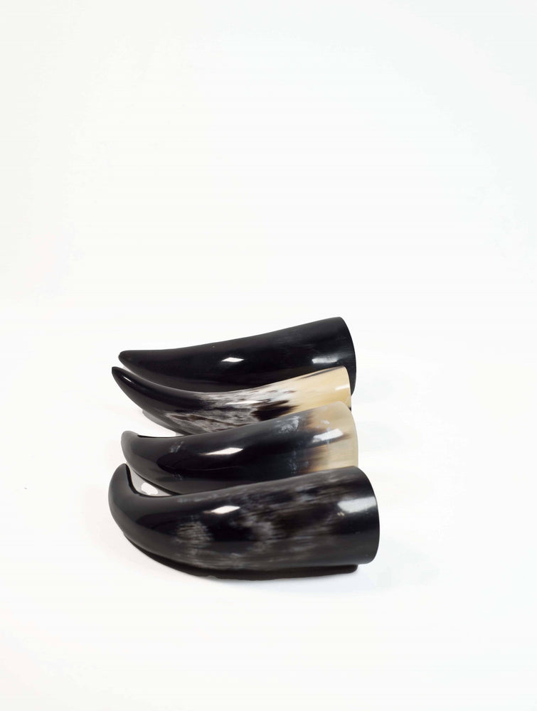 Drinking Horn Set with Stand