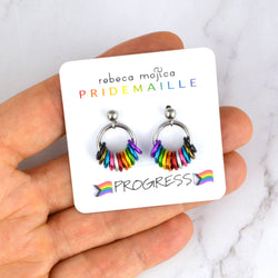 Pridemaille Tiny Hoop Earring - LGBTQ Progress