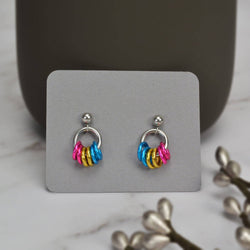 Pridemaille Tiny Hoop Earring - Pansexual