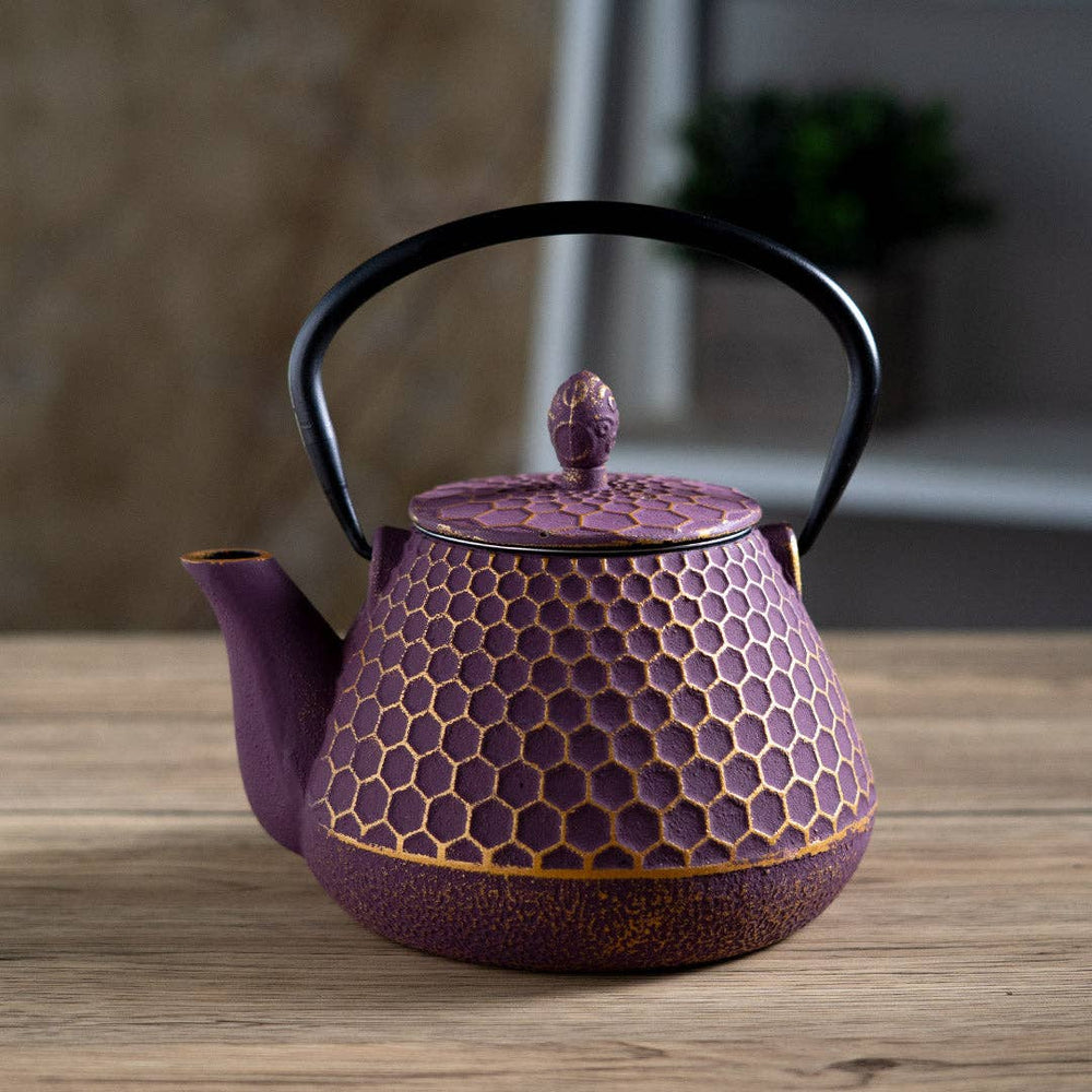 Tea Kettle - Purple Honeycomb