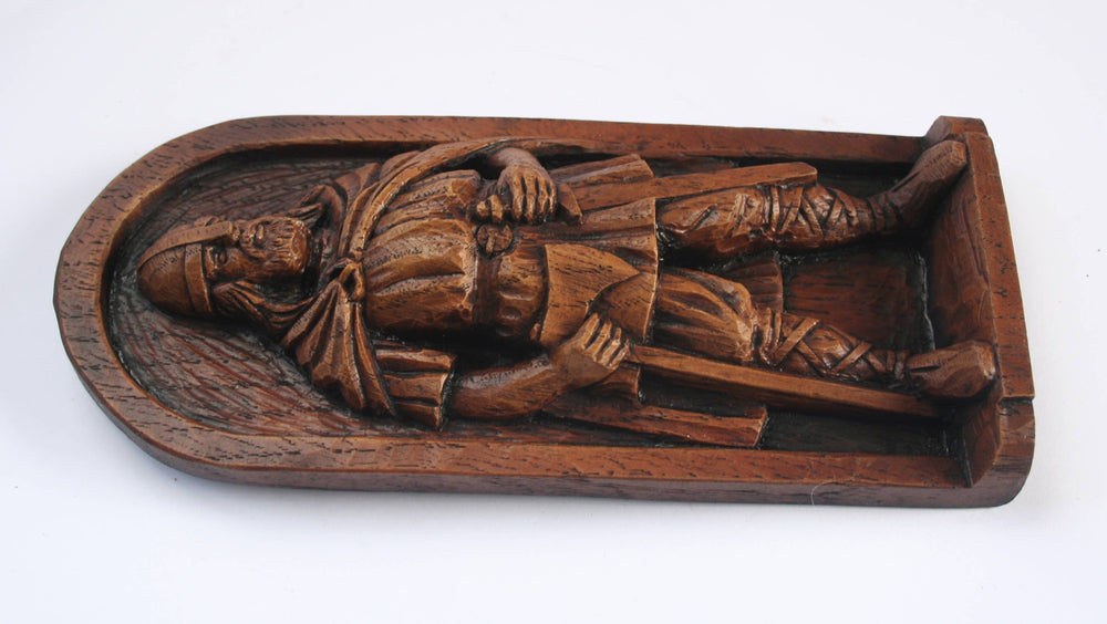 Reproduction Medieval Carving - Viking Warrior Plaque