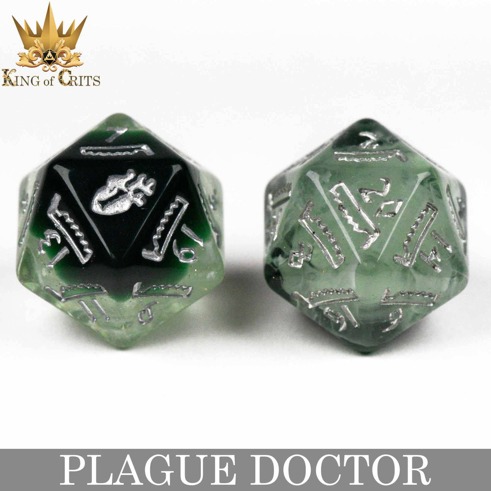 King of Crits Dice Set - Plague Doctor (11-Piece)