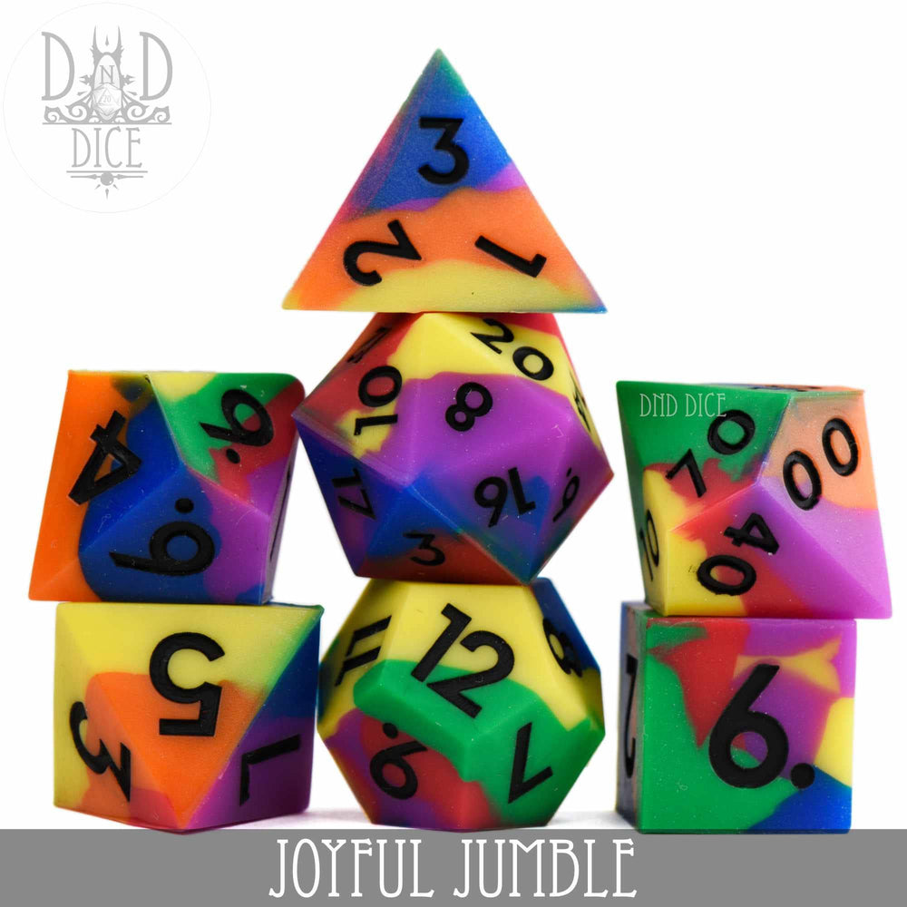 Silicone Dice Set - Joyful Jumble