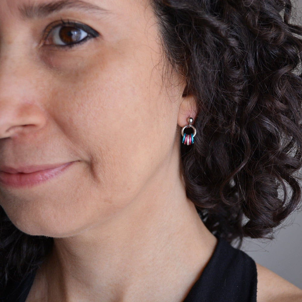 Pridemaille Tiny Hoop Earring - Transgender