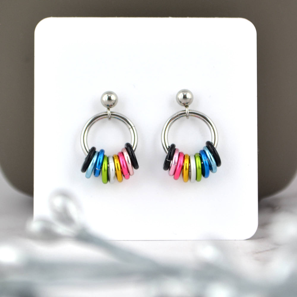 Pridemaille Tiny Hoop Earring - Queer Pride