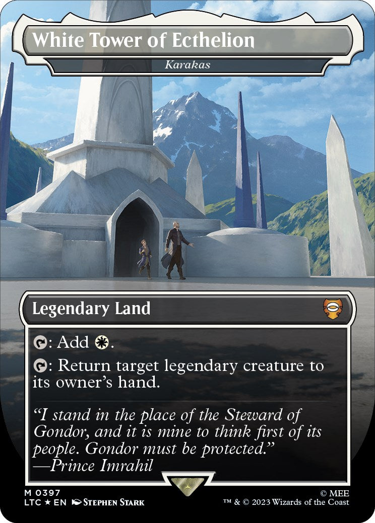 White Tower of Ecthelion - Karakas (Surge Foil Realms and Relics) [The Lord of the Rings: Tales of Middle-Earth Commander]