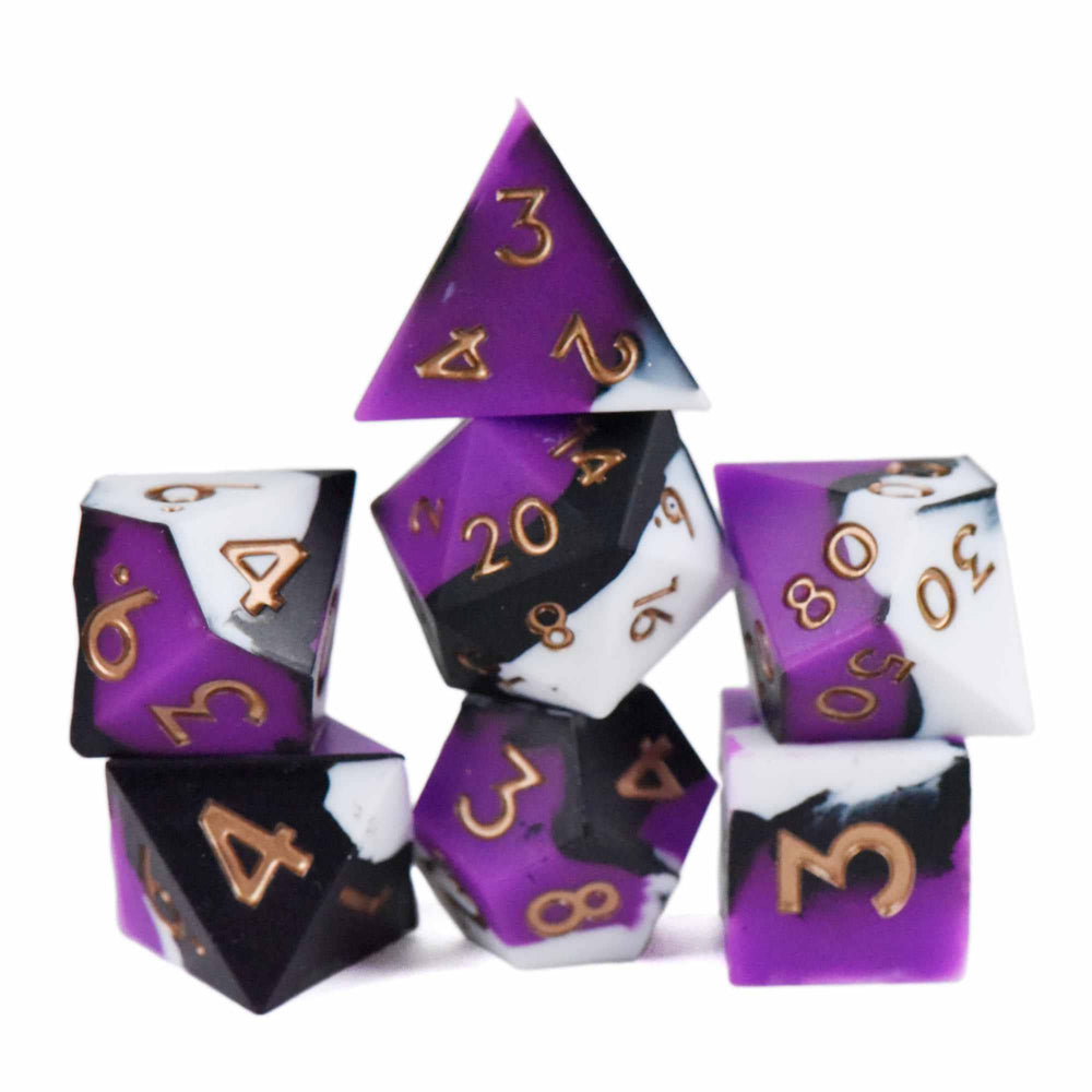 Silicone Dice Set - Night Orchid