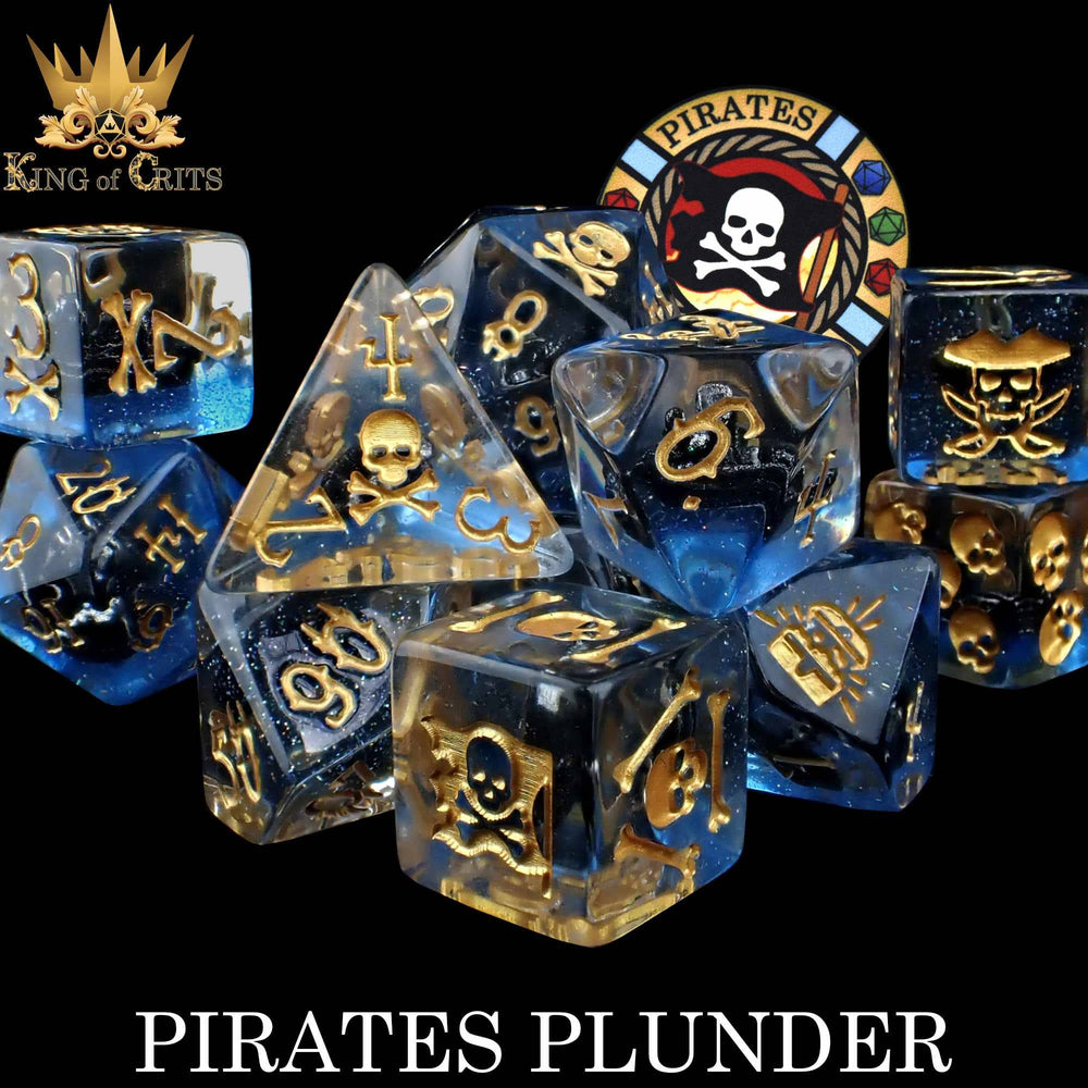 King of Crits Dice Set - Pirates Plunder (11-Piece)
