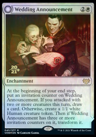 wedding mtg cards Wedding Announcement // Wedding Festivity [Innistrad: Crimson Vow Prer