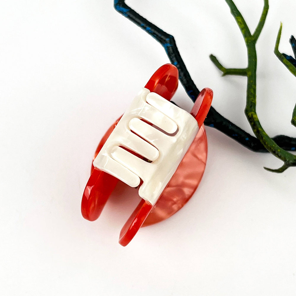 Hair Clip - Red Mushroom