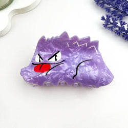 Hair Clip - Purple Monster A