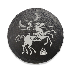 Slate Norse Mythology Coaster - Fenrir
