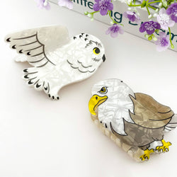 Hair Clip - Snow Owl