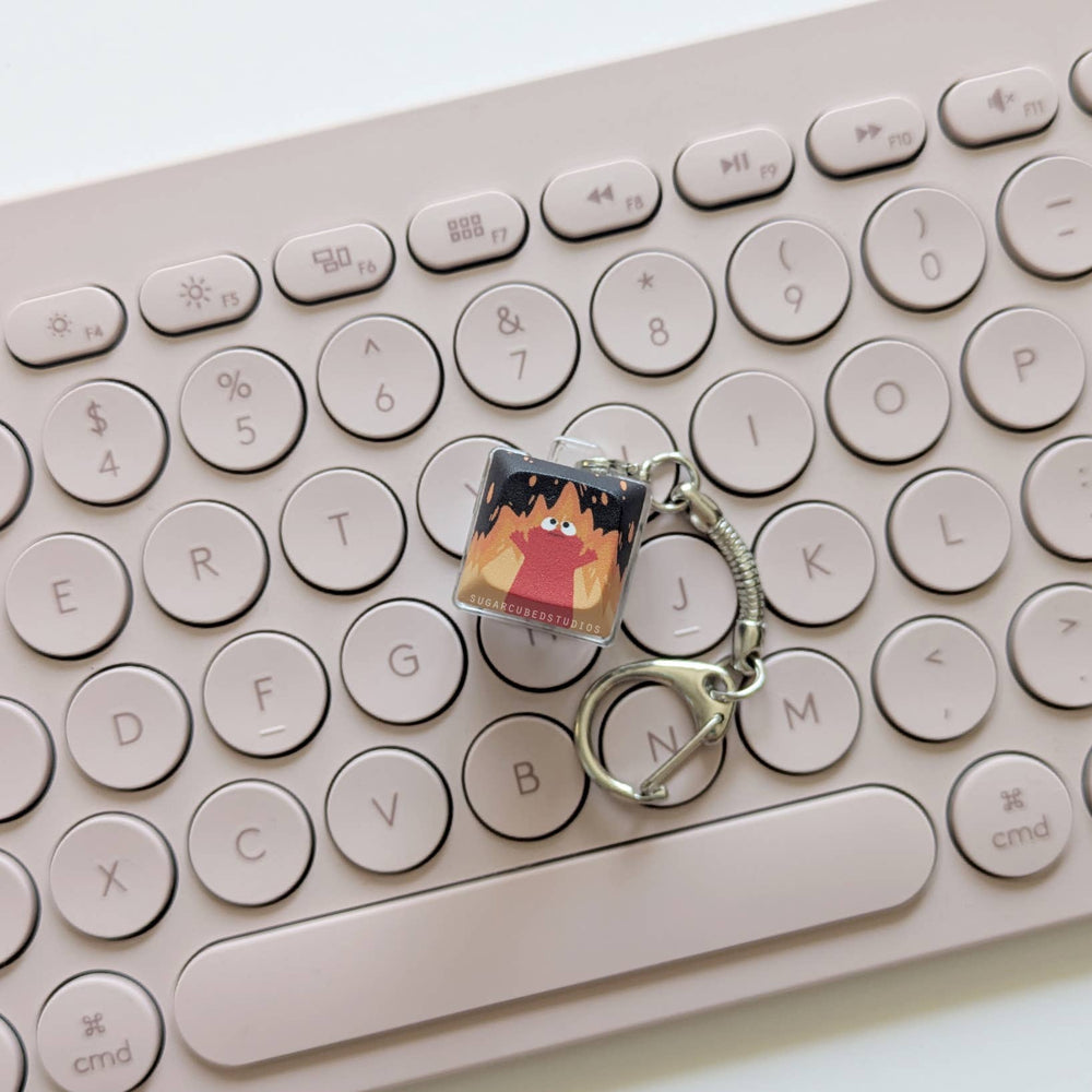Fidget Keycap Keychain - H-elmo