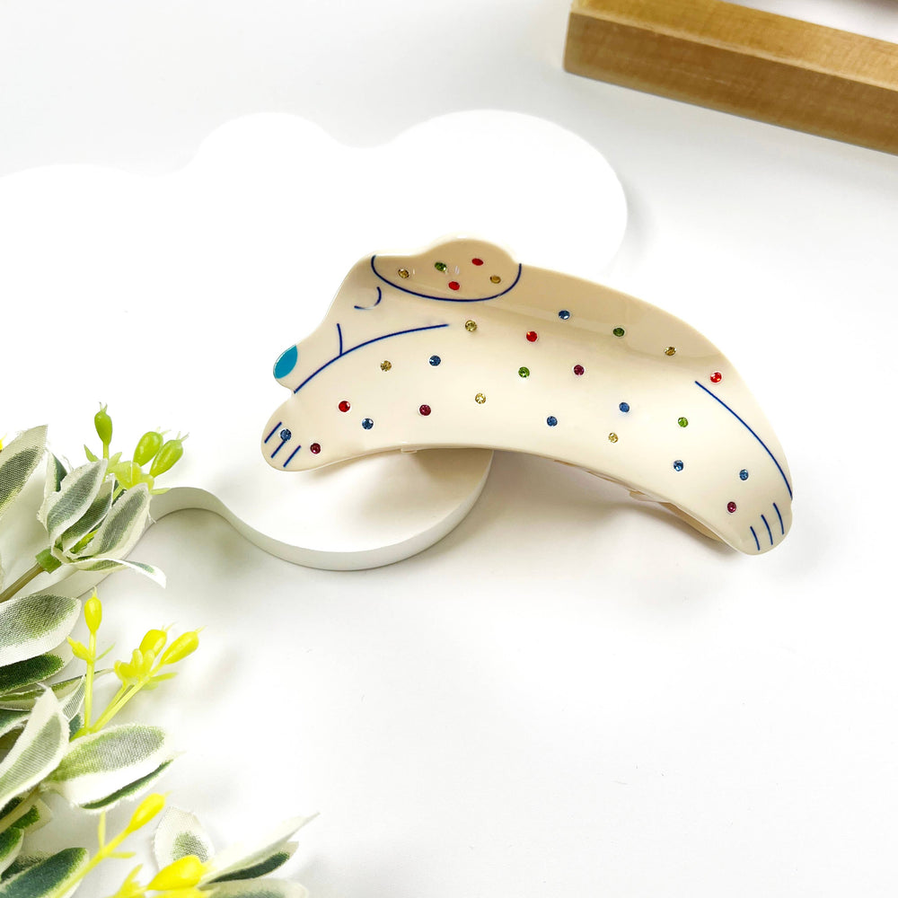 Hair Clip - Diamond Spotted Puppy