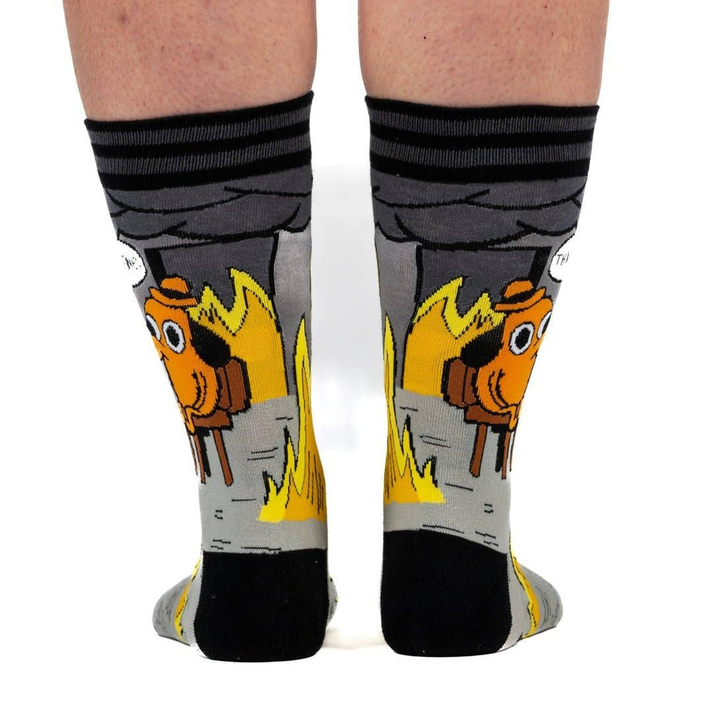 Crew Socks - This is Fine (Noir Edition)