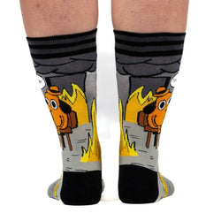 Crew Socks - This is Fine (Noir Edition)