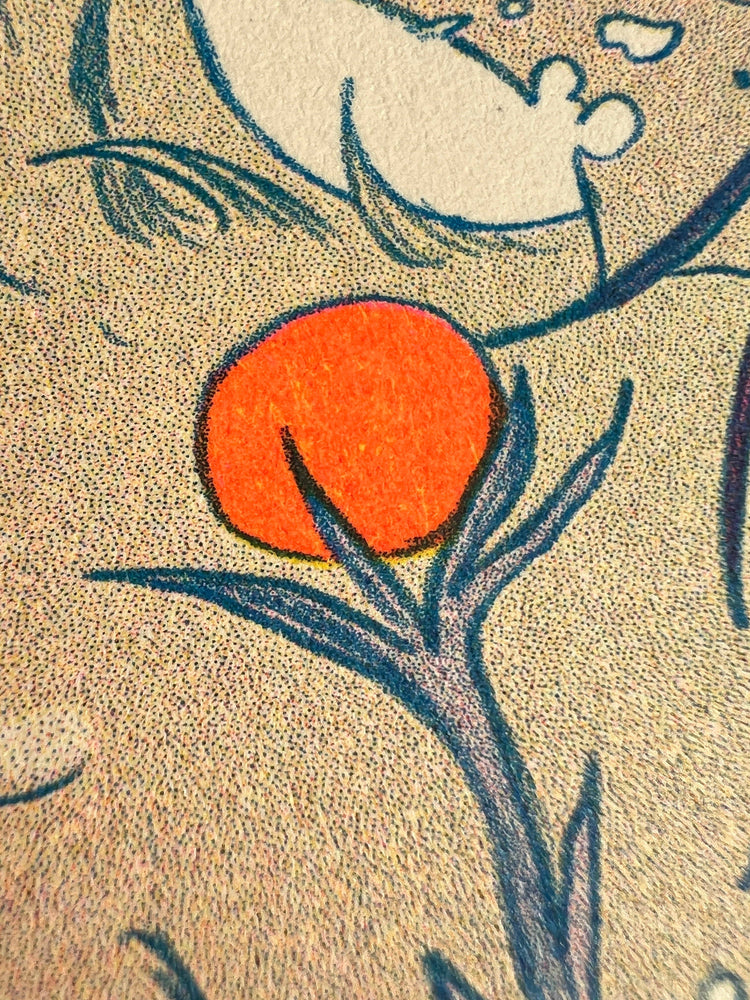 Riso Print - Dragon Warrior
