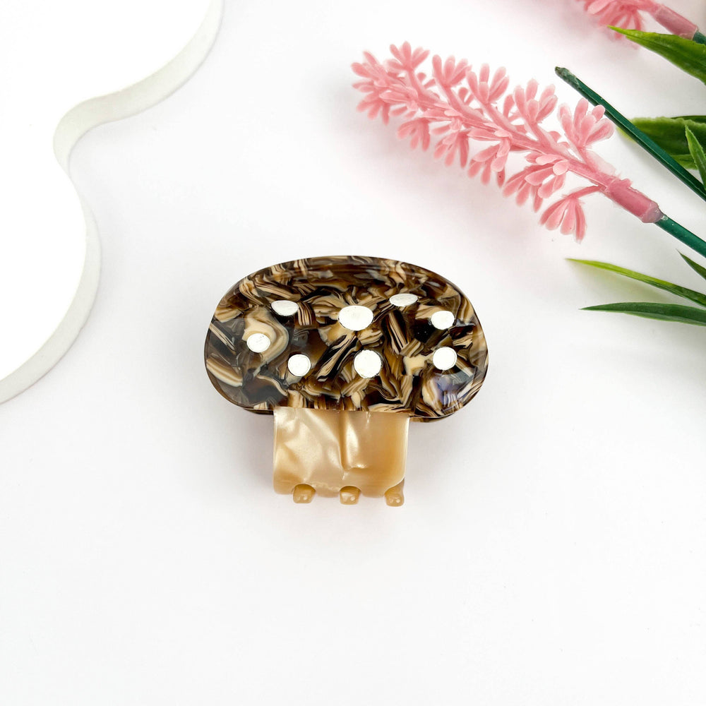 Hair Clip - Red Mushroom