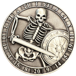 Dice Coin - D20 Skeleton