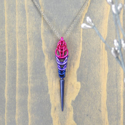 Pridemaille Spike Pendant  - Bisexual