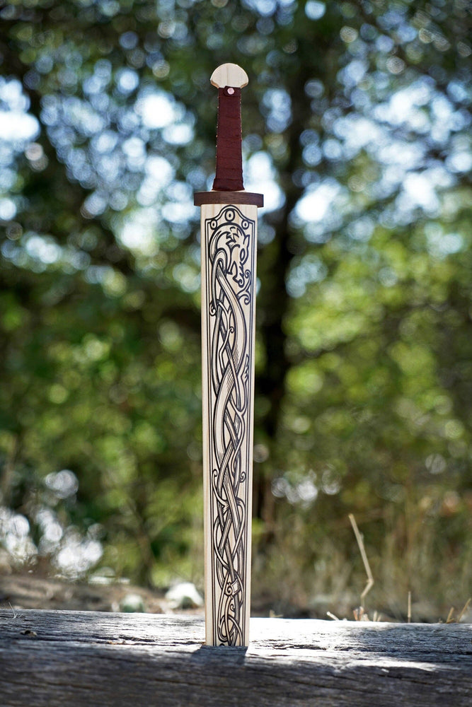 Mini Wooden Viking Sword - Dark Stain