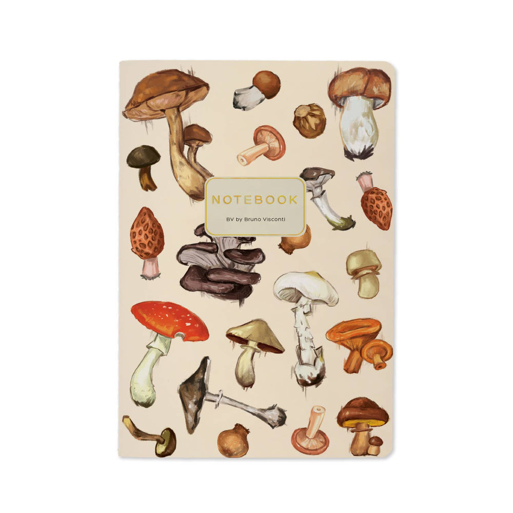 Mushrooms Notebook (White)