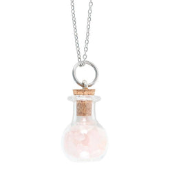 Potion Bottle Necklace - Rose Quartz