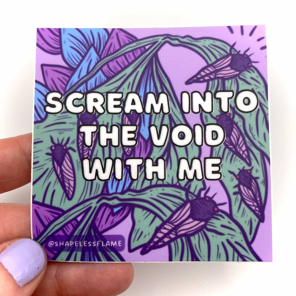 Vinyl Sticker - Scream Into the Void