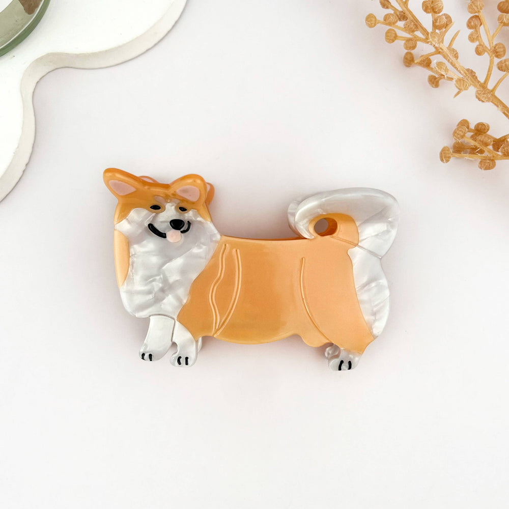 Hair Clip - Corgi