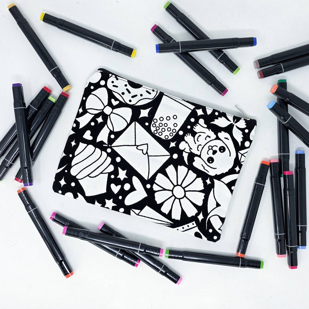 Color Your Own - Pencil Case (Retro Tech)