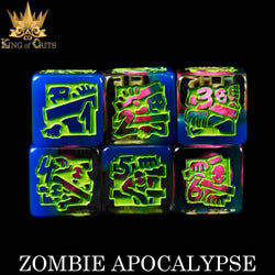 King of Crits Dice Set - Zombie Apocalypse (11-Piece)
