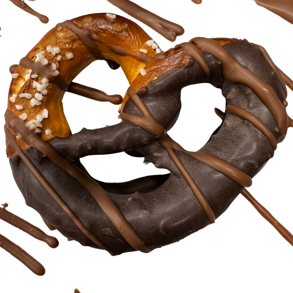 Hand-Dipped Chocolate Pretzels - Dark