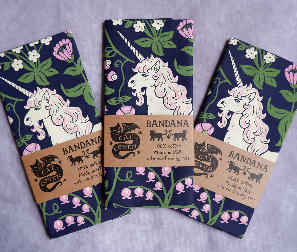 Unicorn Garden - Cotton Bandana