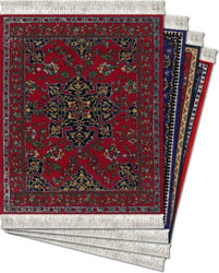 CoasterRug - Oriental Collection (4-Piece)