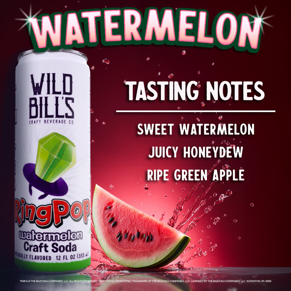 Cane Sugar Craft Soda - Watermelon Ring Pop