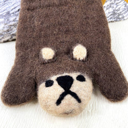 Animal Rug Coaster - Brown Bear