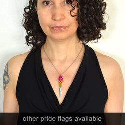 Pridemaille Spike Pendant  - Bisexual